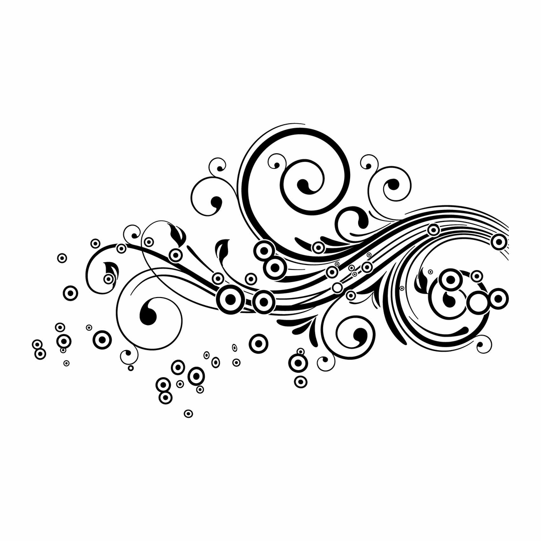 Sticker arbre arabesque