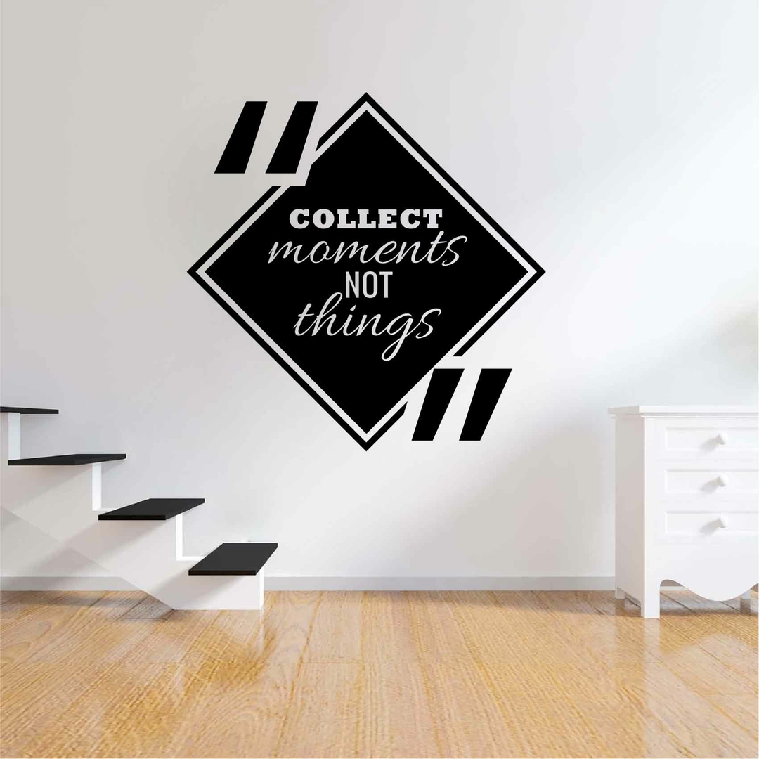 Stickers Citation Collect Moments Autocollant muraux et deco
