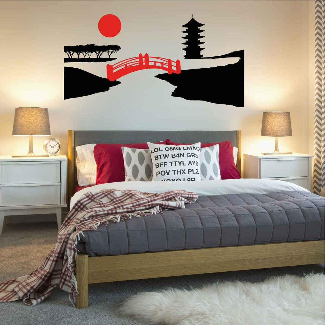 Stickers Mural Japonais Autocollant muraux et deco