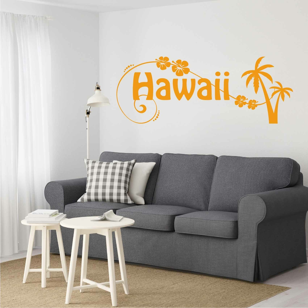 Stickers Hawaii palmier - Autocollant muraux et deco