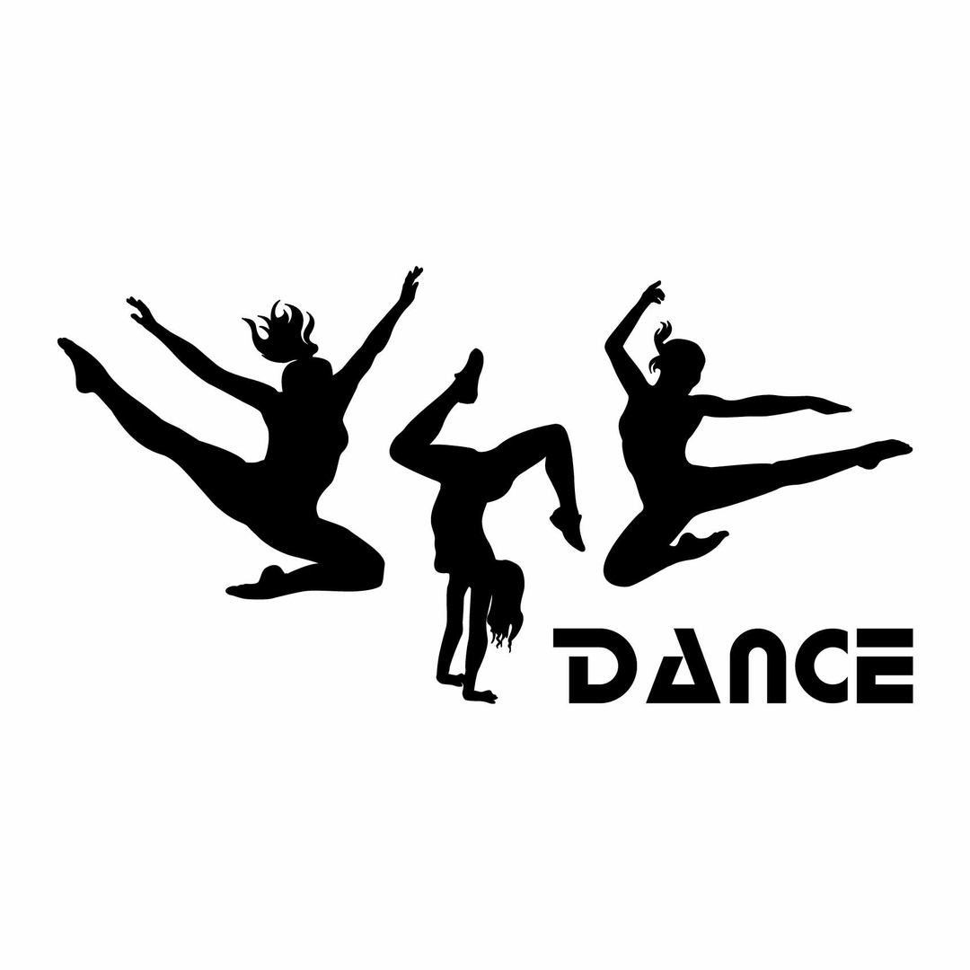 Stickers Danse Autocollant muraux et deco