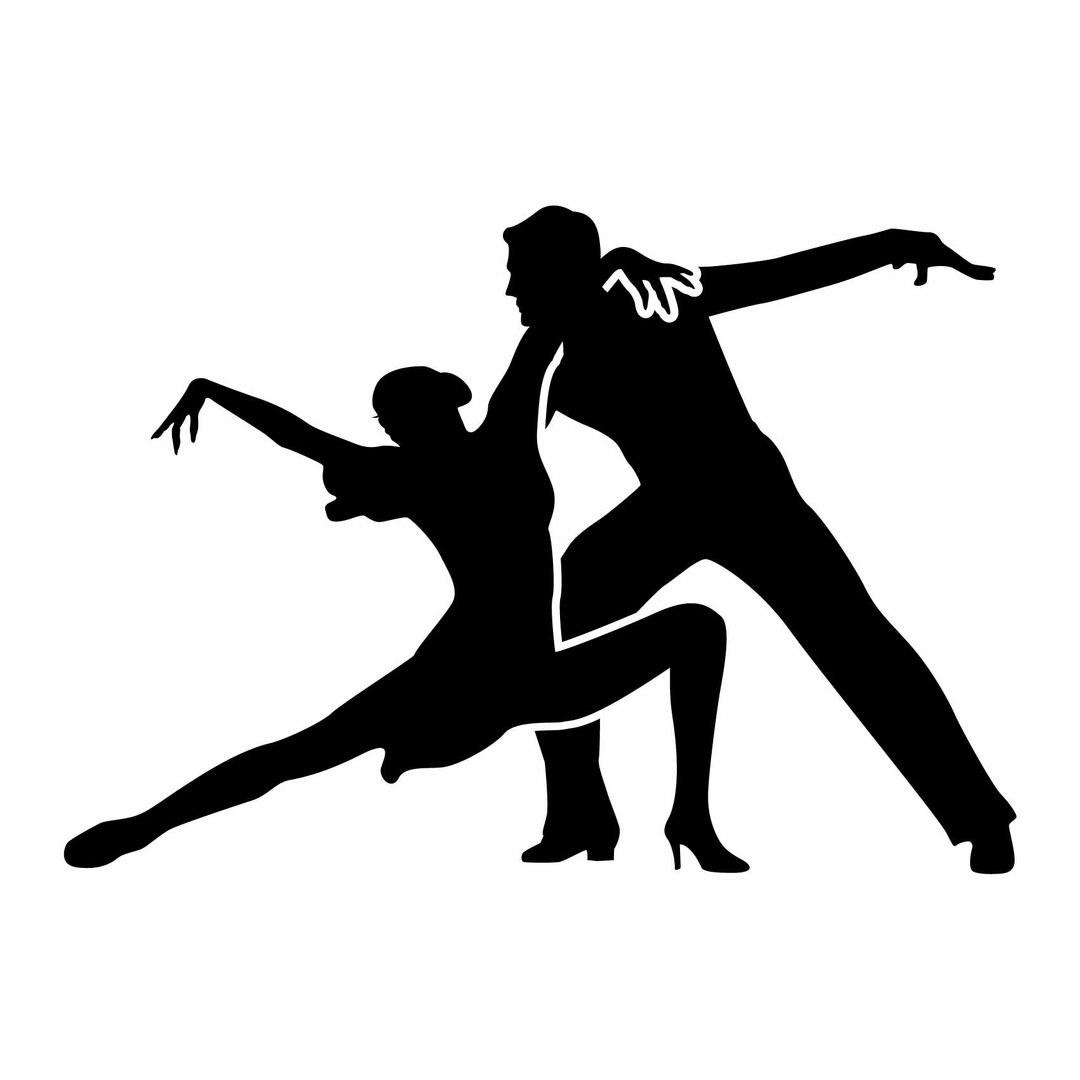 Stickers Danse Tango Autocollant muraux et deco
