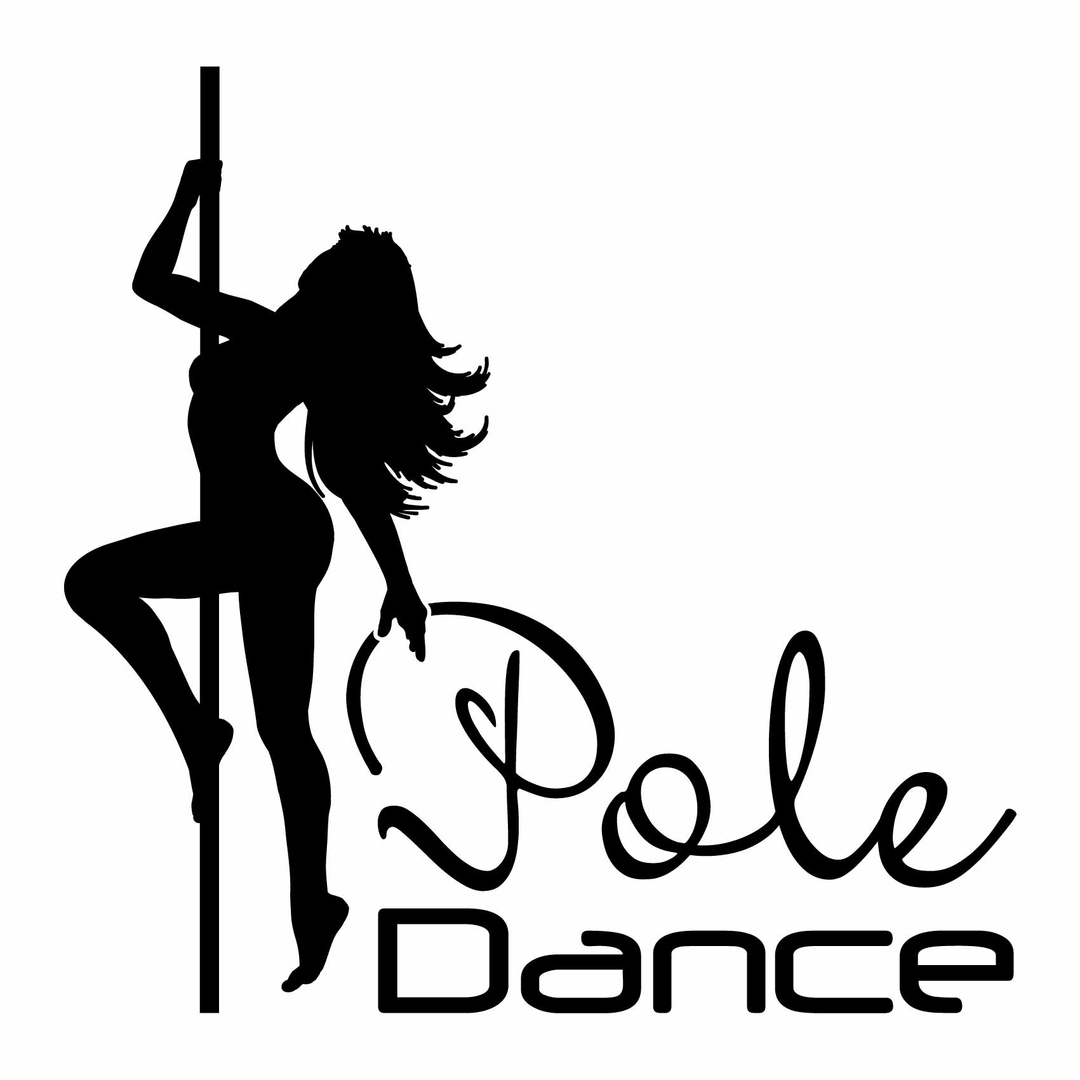 Stickers Pole Dance Autocollant muraux et deco