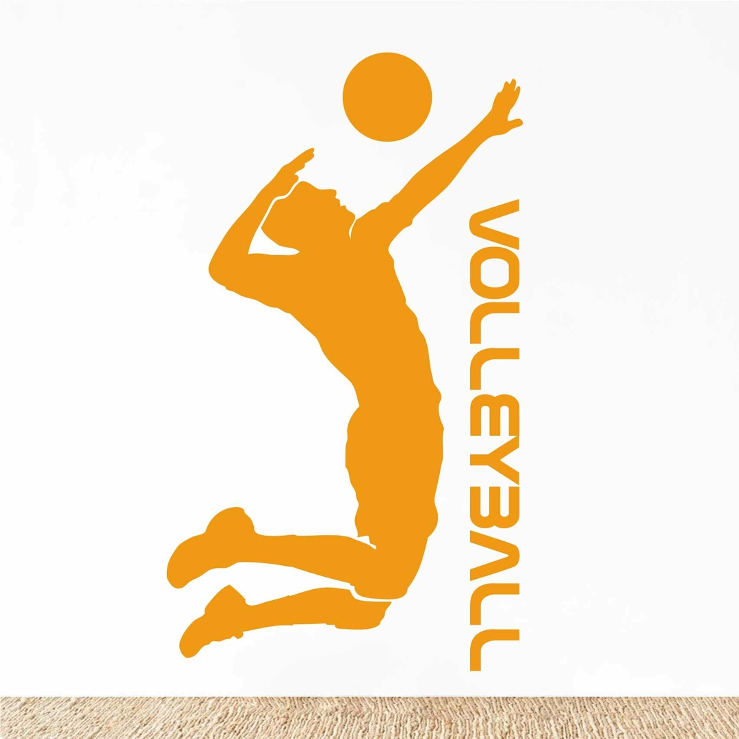 La Fille De Sport De Volley-Ball La Plus Cool Dans Le Salon Stickers Muraux  Stickers Muraux Décoration De La Chambre Personna[r6418] - Cdiscount Maison