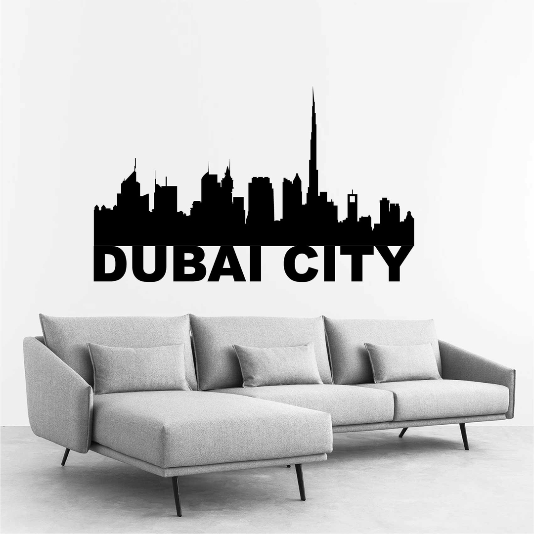 Stickers Dubai City Skyline Autocollant muraux et deco