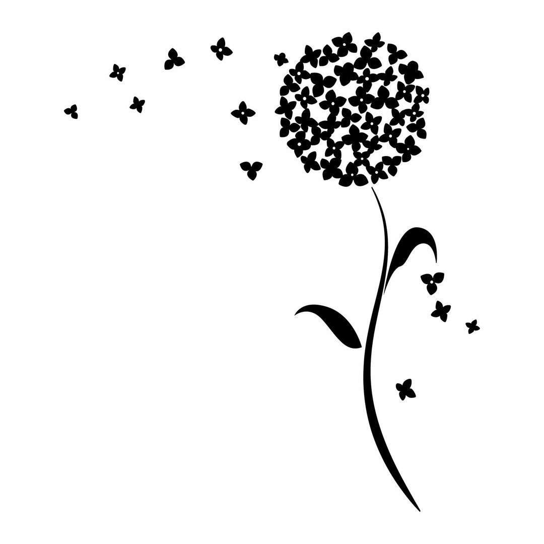 2 Pièces Sticker Mural Vigne Fleur Noire - Autocollants Muraux Élégants Pour Décoration Chambre Et Salon