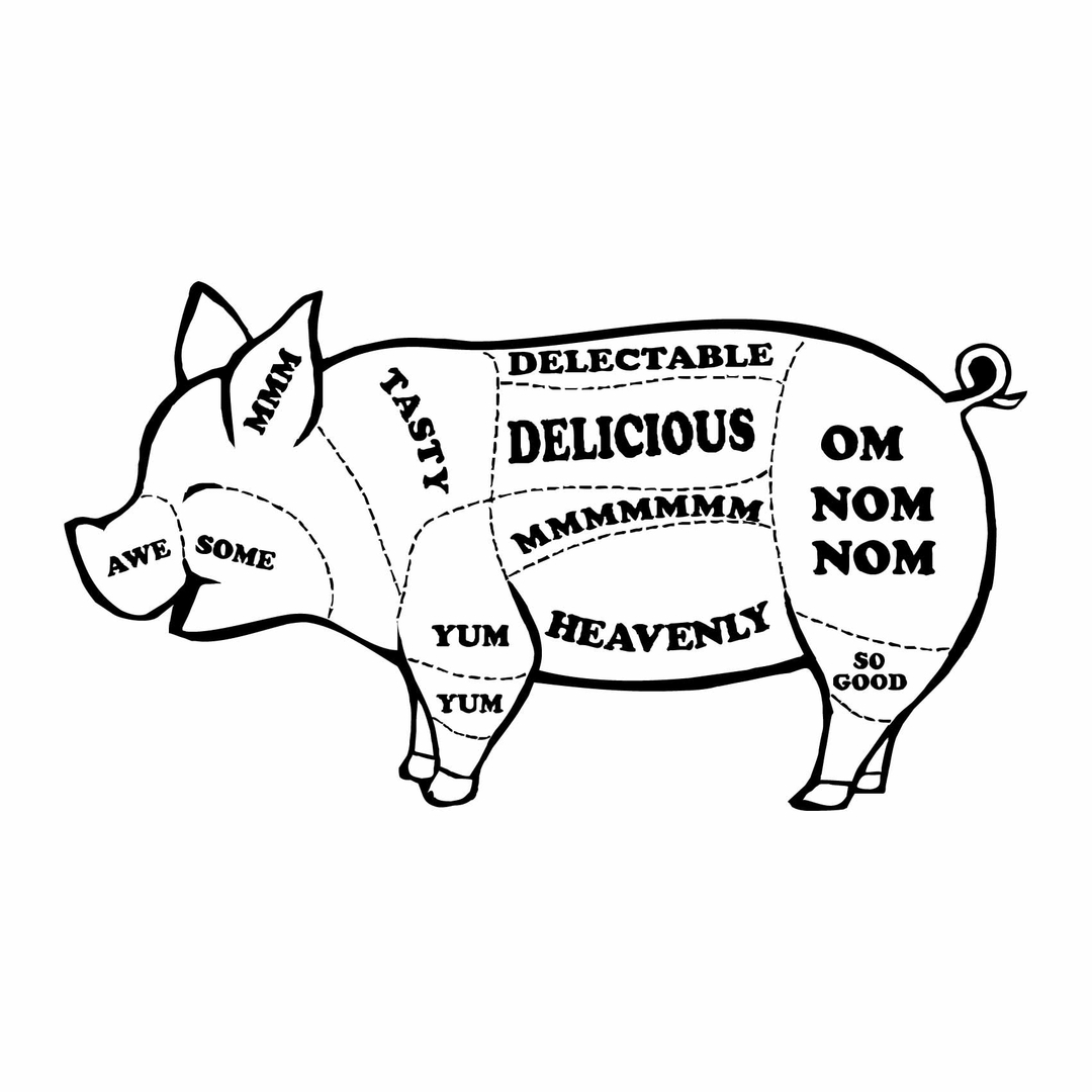 Tout Est Bon Dans Le Cochon Expression Stickers Tout est bon dans le cochon - Autocollant muraux et deco