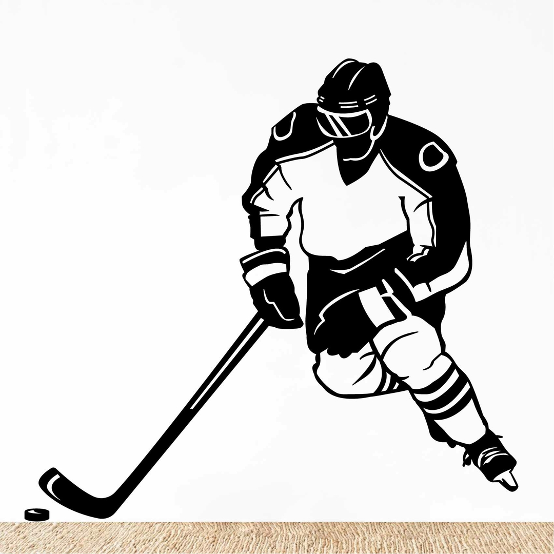 Stickers Mural Hockey Autocollant muraux et deco