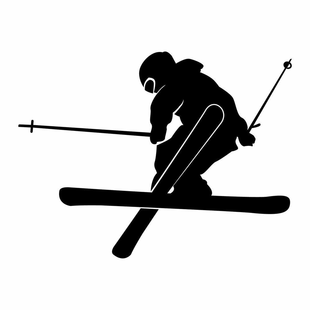 Stickers saut Ski Autocollant muraux et deco
