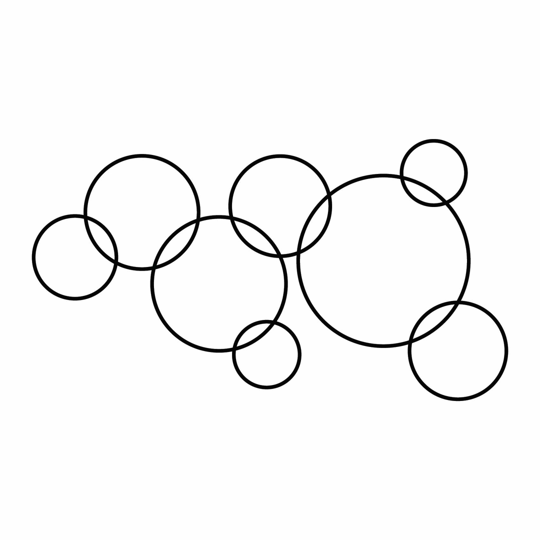 Lot De 20 Stickers Muraux Géométriques Amovibles En Acrylique Pour La