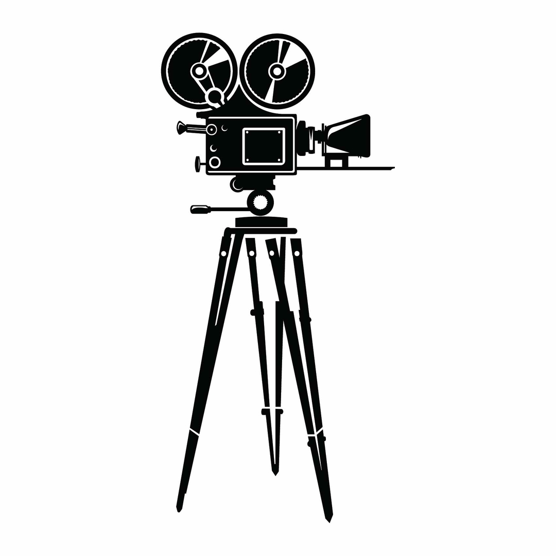 Stickers Camera Cinema Vintage Autocollant muraux et deco