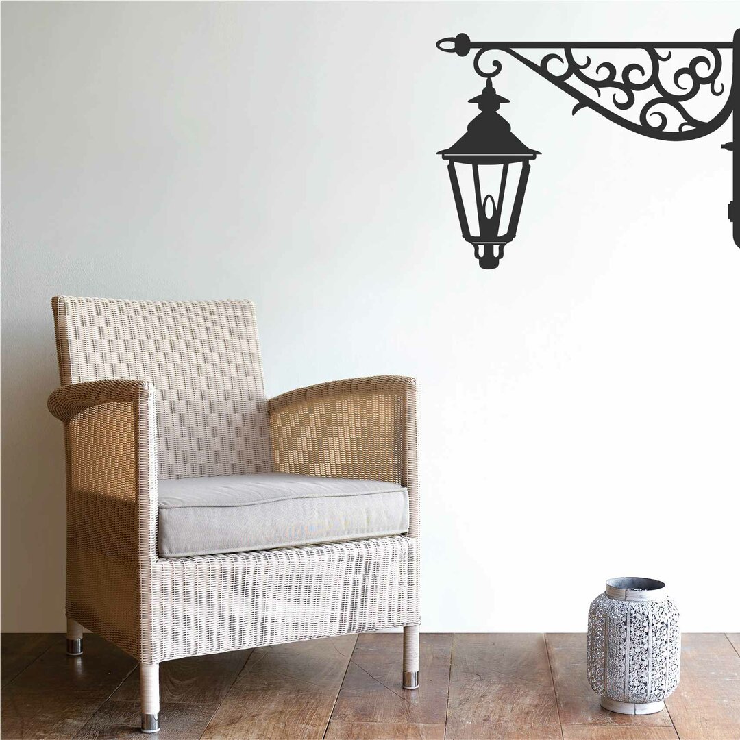 Autocollant Mural Lampe / Lampadaire - Design Fantaisie, Vinyle Amovible, Modèle B55