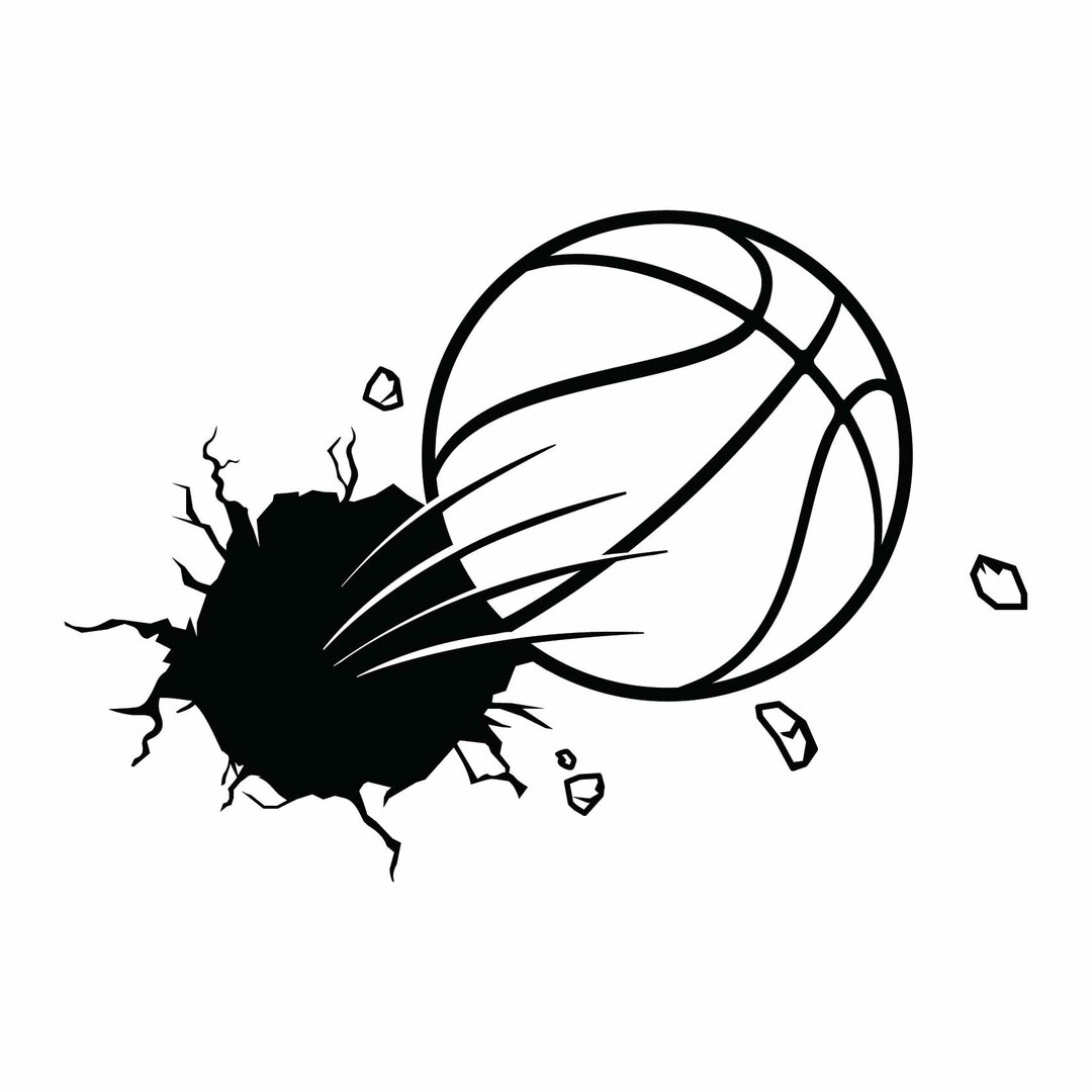 Autocollant Mural Basket 3D Personnalisable - Arène Basketball - Vinyle Amovible Oracal