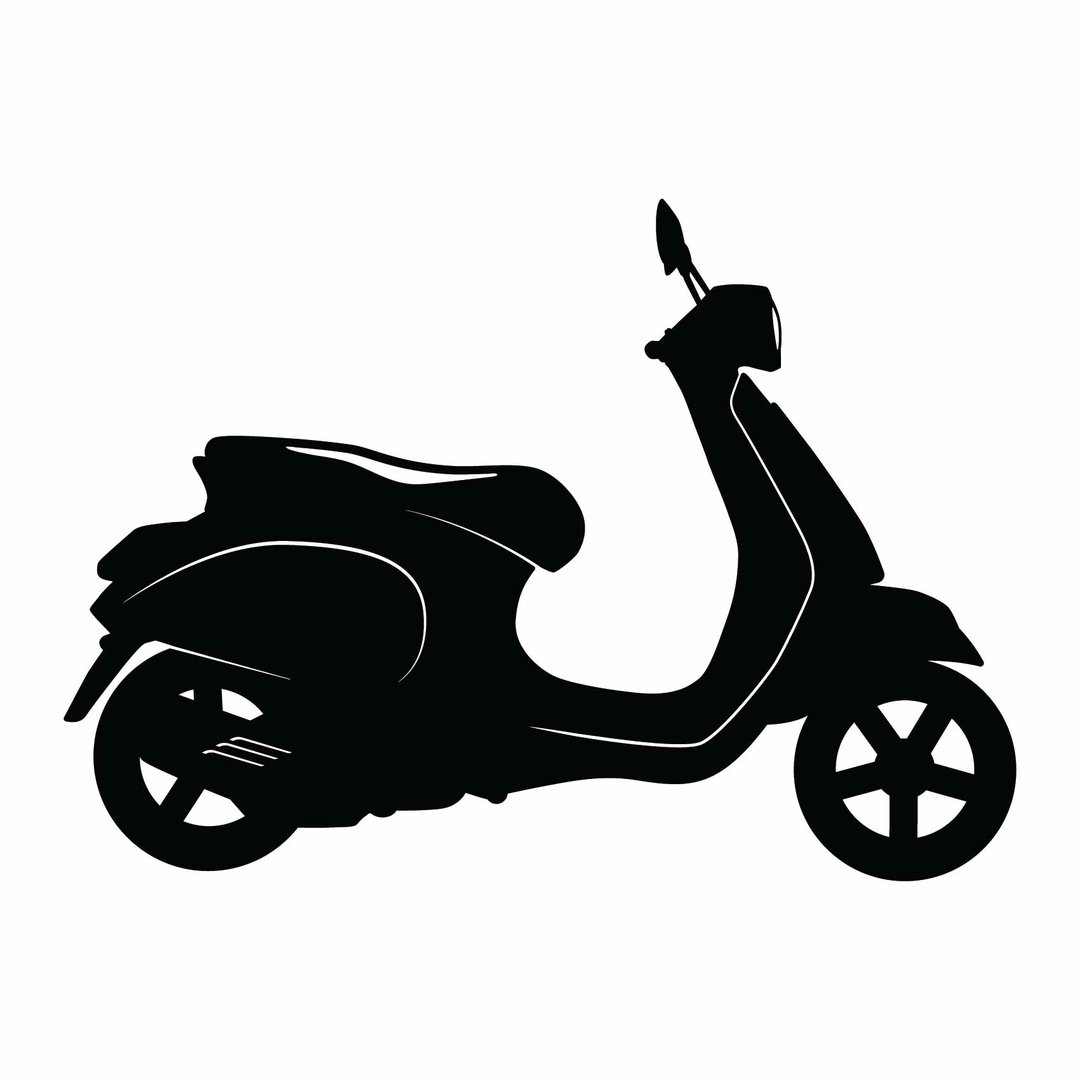 Stickers Scooter Vespa - Autocollant muraux et deco