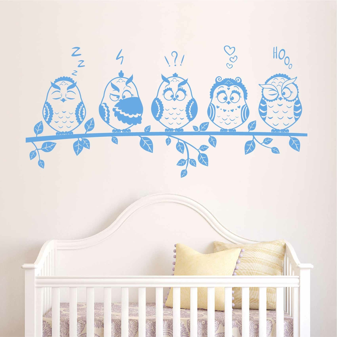 Stickers Hiboux Branche   Autocollant Muraux Et Deco