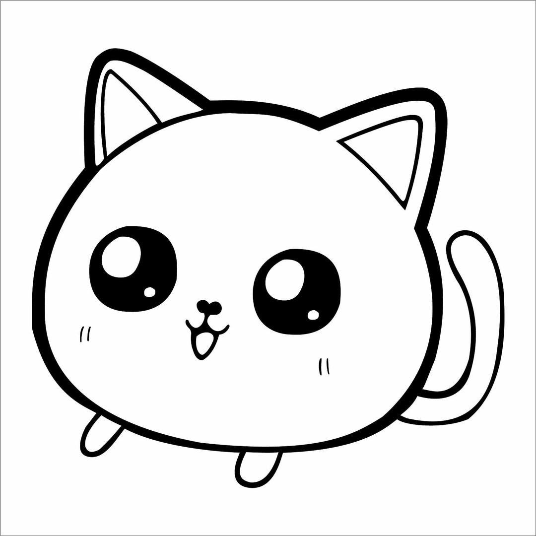 Stickers Kawaii  Chaton  Autocollant muraux et deco