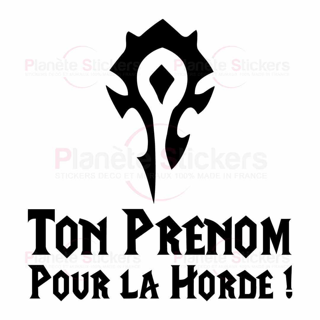 Stickers pour la Horde Personnalisé Autocollant muraux et deco