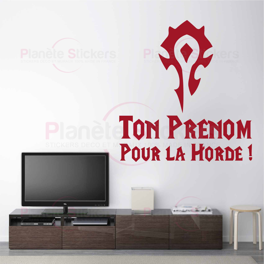 Stickers pour la Horde Personnalisé Autocollant muraux et deco