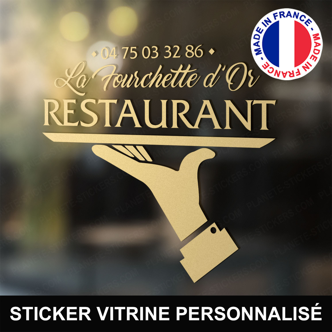 Stickers Restaurant Vitrine Autocollant Restaurant Pro m13