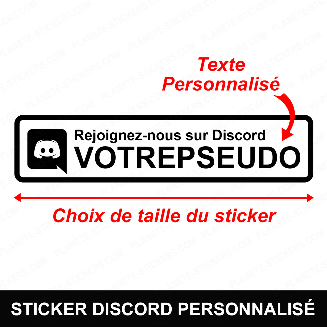 Stickers Discord personnalisé 3 Autocollant Discord vitrophanie