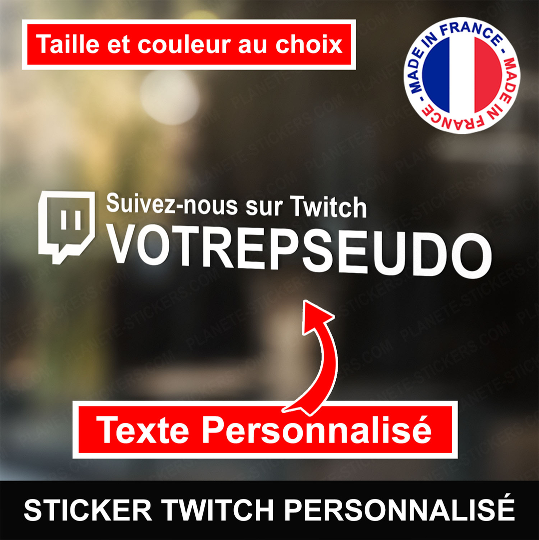 Stickers Twitch personnalisé 4 Autocollant Twitch Personnalisé