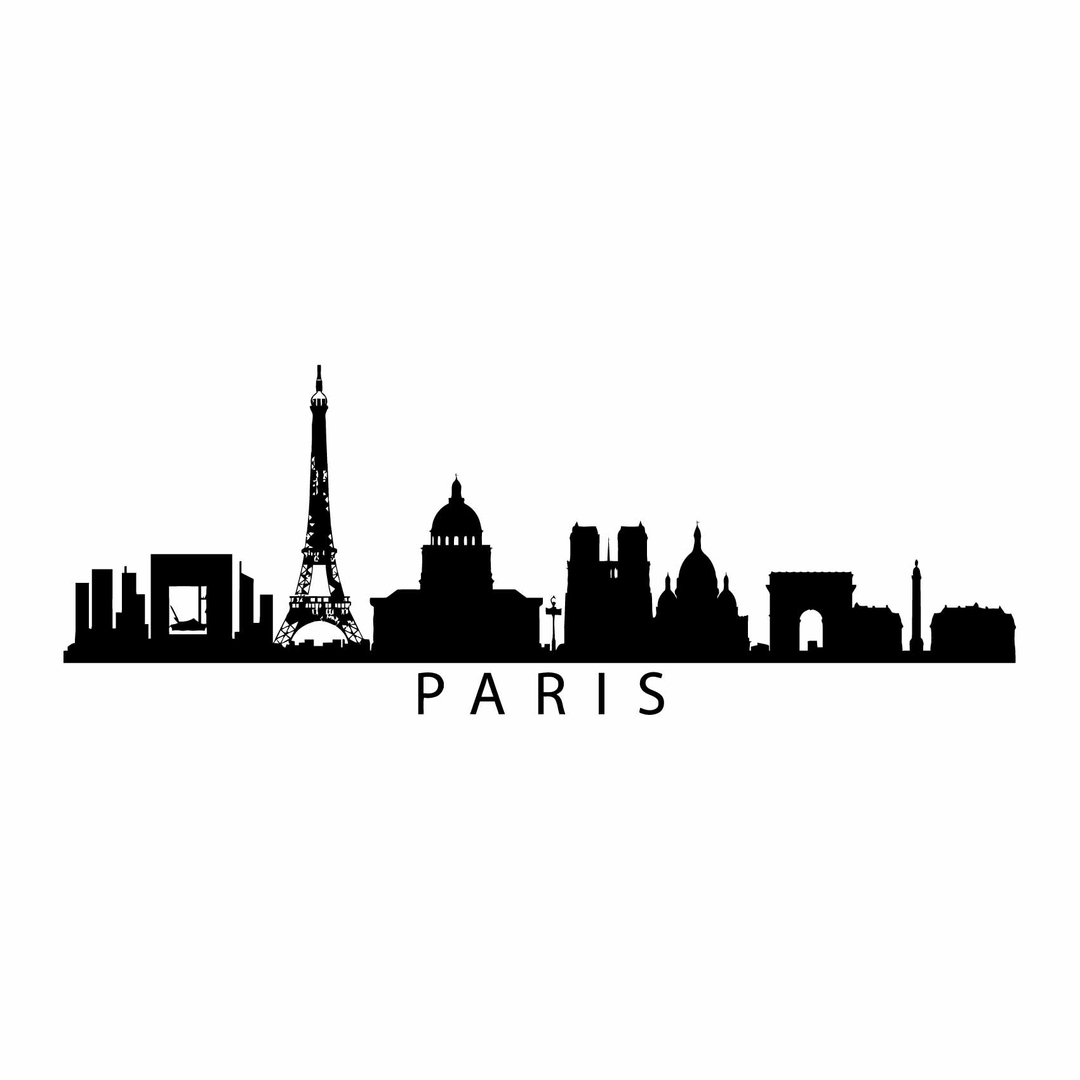 Stickers Paris Skyline Autocollant muraux et deco