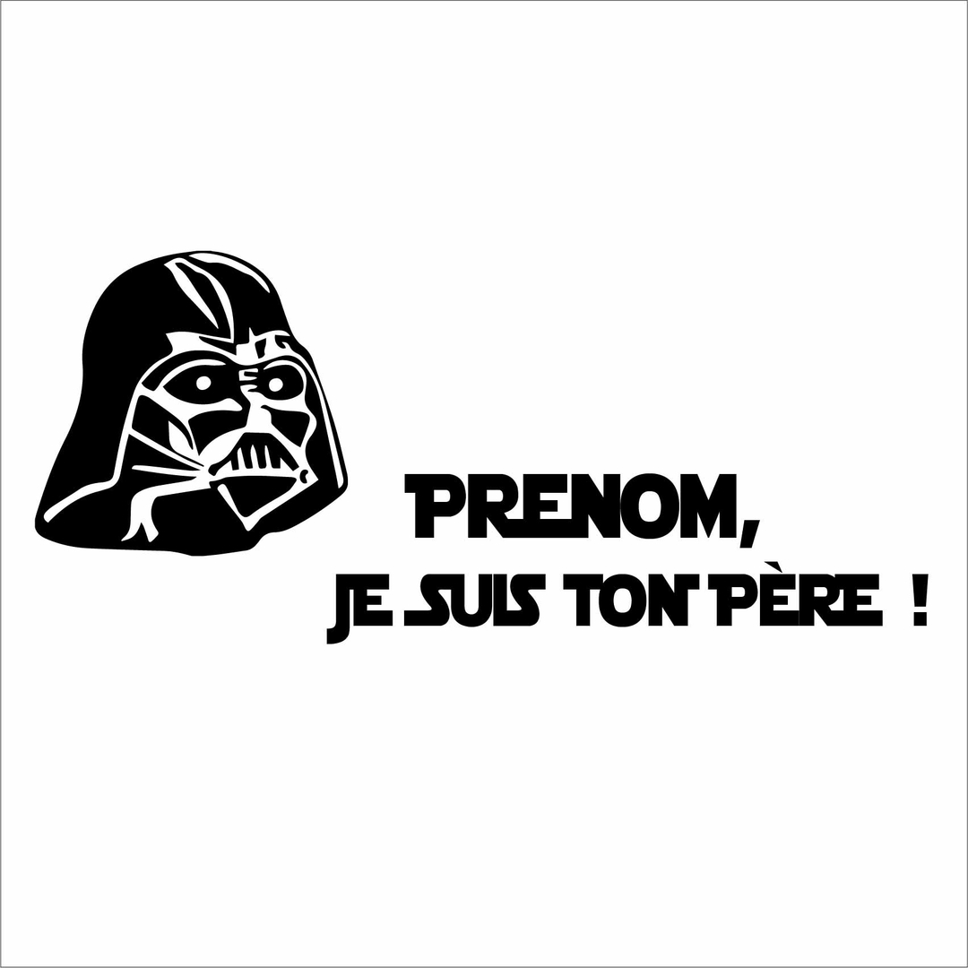 Stickers Star Wars Je suis ton père Autocollant muraux et deco