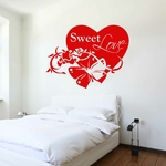 stickers-coeur-sweet-love-chambre-ref32chambre-autocollant-muraux-sticker-mural-deco-adulte-chambre-a-coucher-parents-couple-decoration