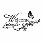 stickers-papillon-welcome-friends-ref3welcome-autocollant-muraux-bienvenue-sticker-mural-welcome-home-sweet-home-entrée-séjour-salon-cuisine-porte-deco-(2)