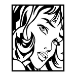 stickers-visage-retro-ref1retro-stickers-muraux-portrait-design-autocollant-deco-salon-séjour-sticker-mural-art-chambre-cuisine-(2)