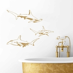 stickers-requin-marteau-ref4animauxmarins-stickers-animaux-marins-autocollant-muraux-animal-mignon-sticker-mural-enfant-chambre-salon