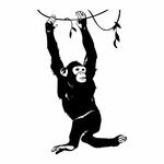 stickers-chimpanzé-ref1animauxsavane-stickers-animaux-savane-autocollant-muraux-animal-afrique-sticker-mural-enfant-chambre-salon-(2)