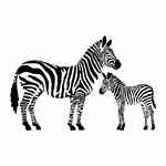 stickers-zebre-ref9animauxsavane-stickers-animaux-savane-autocollant-muraux-animal-afrique-sticker-mural-enfant-chambre-salon-(2)