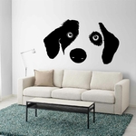 stickers-visage-chien-ref5chien-stickers-muraux-chien-autocollant-salon-chambre-deco-sticker-mural-chiens-animaux-enfant