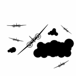 stickers-avions-nuages-ref13avion-stickers-muraux-avion-autocollant-deco-chambre-enfant-sticker-mural-avions-(2)
