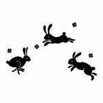stickers-lapins-ref11animauxferme-stickers-muraux-lapin-autocollant-deco-chambre-enfant-bébé-fille-garçon-sticker-mural-lapins-(2)