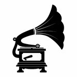 stickers-gramophone-vintage-ref71musique-stickers-muraux-musique-autocollant-deco-salon-chambre-music-sticker-mural-musique-(2)