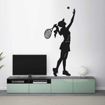 stickers-tennis-femme-ref19silhouette-stickers-muraux-silhouette-autocollant-chambre-salon-sticker-mural-ombre