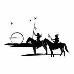 stickers-indiens-paysage-ref25indien-stickers-muraux-indien-autocollant-deco-salon-chambre-sticker-mural-amerindien-deco-(2)