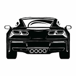 stickers-corvette-ref15voiture-stickers-muraux-corvette-autocollant-salon-chambre-sticker-mural-voiture-deco-(2)