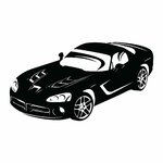 stickers-dodge-viper-ref21voiture-stickers-muraux-dodge-viper-autocollant-salon-chambre-sticker-mural-voiture-deco-(2)