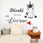 Stickers-licorne-phrase-ref6licorne-sticker-unicorn-désolé-autocollant-muraux-deco-chambre-enfant-fille
