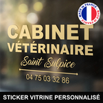 ref6veterinairevitrine-stickers-cabinet-vétérinaire-vitrine-sticker-personnalisé-autocollant-pro-veterinaire-professionnel