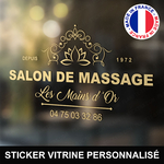 ref1salondemassagevitrine-stickers-salon-de-massage-vitrine-sticker-personnalisé-autocollant-masseur-masseuse-pro-vitre-professionnel-logo-fleur