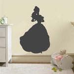 Stickers-princesse-silhouette-ref18princesse-autocollant-muraux-sticker-princess-deco-chambre-fille-enfant-bébé