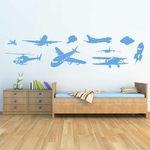 stickers-avion-fresque-ref7avion-autocollant-muraux-avions-sticker-chambre-enfant-aviation-deco-décoration-aerien