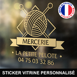 ref13mercerievitrine-stickers-mercerie-vitrine-sticker-personnalisé-mercier-autocollant-logo-pelotte-de-laine