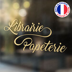 ref6librairiepapeterievitrine-stickers-librairie-papeterie-vitrine-sticker-personnalisé-autocollant-vitre-vitrophanie-logo-caligraphie