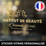 ref5institutdebeautevitrine-stickers-vitrine-institut-de-beauté-sticker-personnalisé-beaute-autocollant-salon-esthétique-esthéticienne-vitre-vitrophanie-logo-lotus