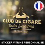 ref7clubdecigarevitrine-stickers-cigare-club-vitrine-sticker-cigar-personnalisé-fumoir-autocollant-tabac-pro-vitre-professionnel-logo-cigares-cendrier